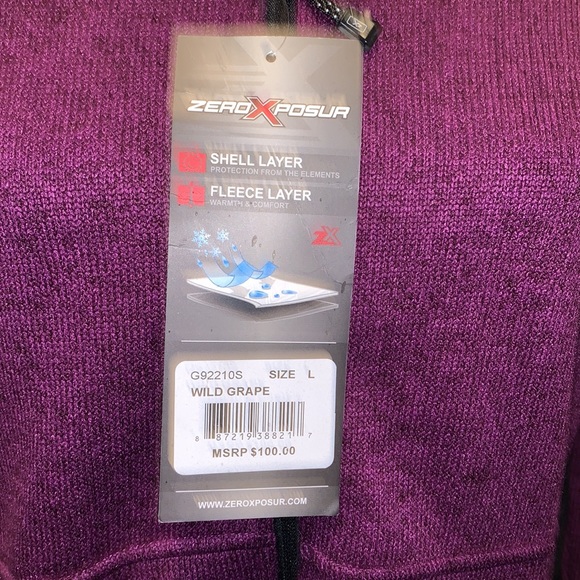 NWT performance fleece hooded jacket - Picture 2 of 4